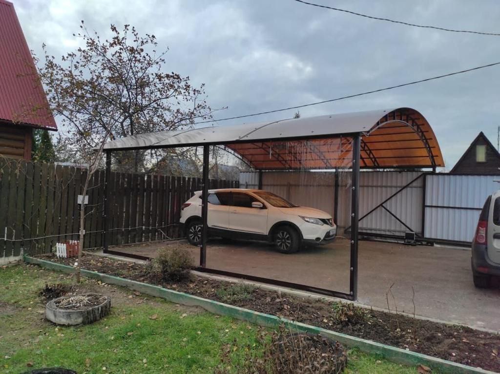 Прозрачные шторы ПВХ для навеса под автомобиль в Новой Ляде